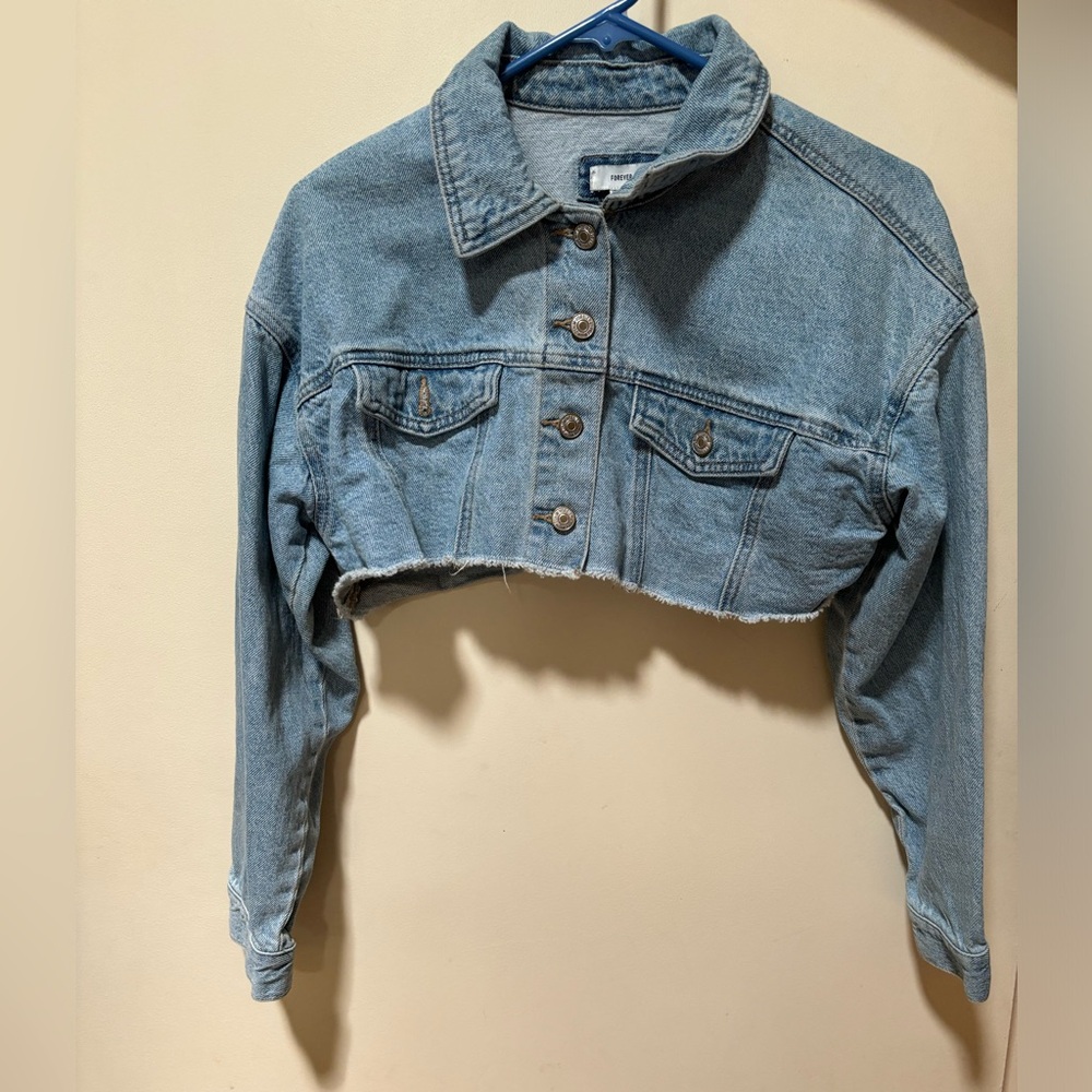 Forever 21 cut-off denim jacket